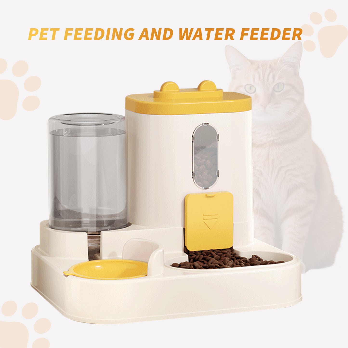 Automatisch 2IN1 Futterspender für Katzen | Mein Haustierbedarf 24